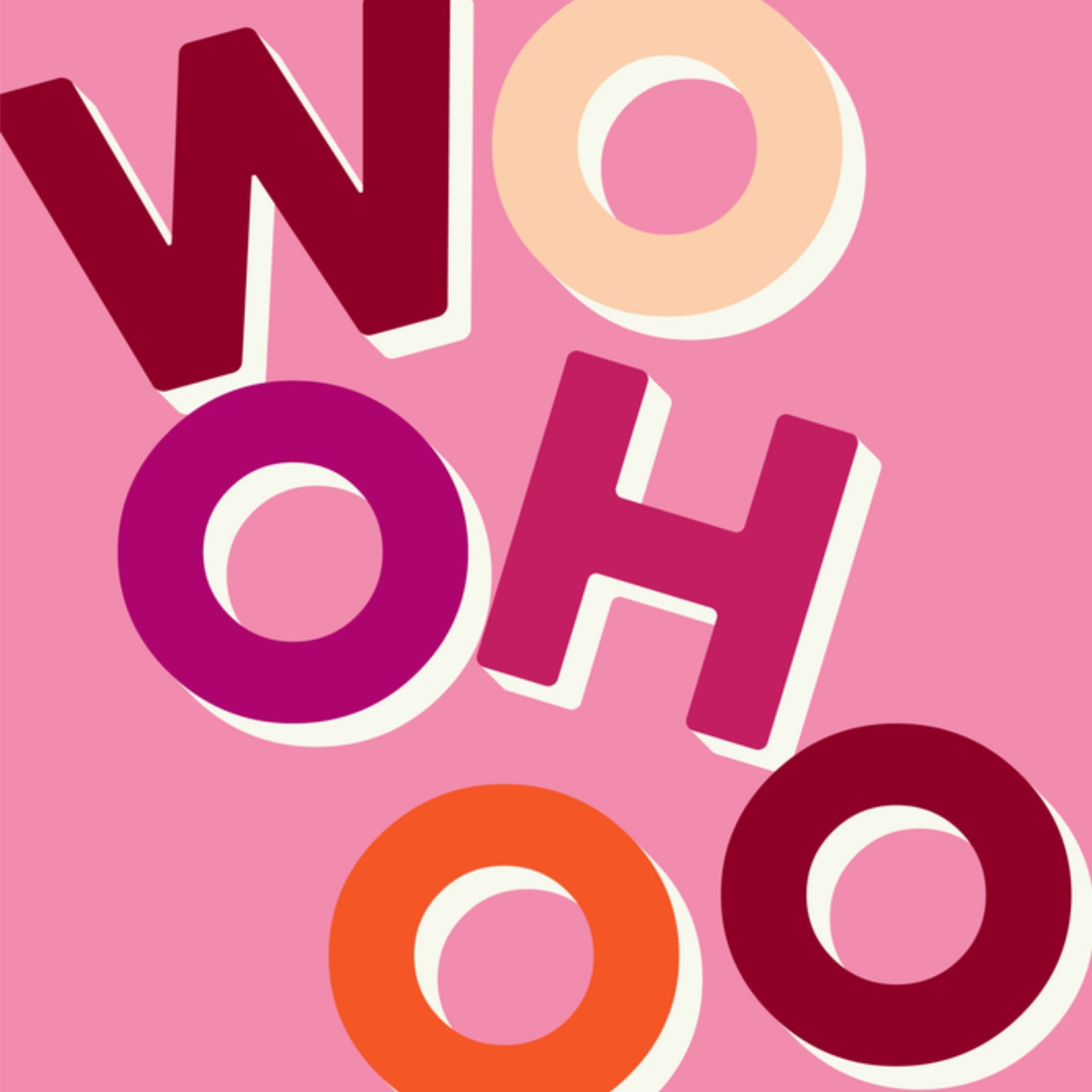 Greetz Felicitatie kaart Tekstueel Vierkant