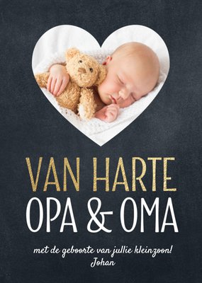 Luckz | Geboortekaart | Opa en Oma