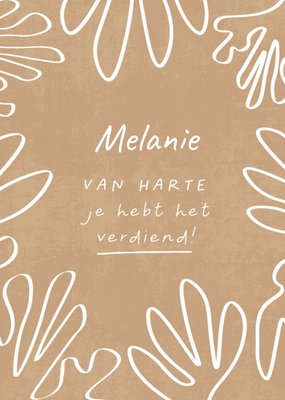 Melolelo | Felicitatiekaart | met naam