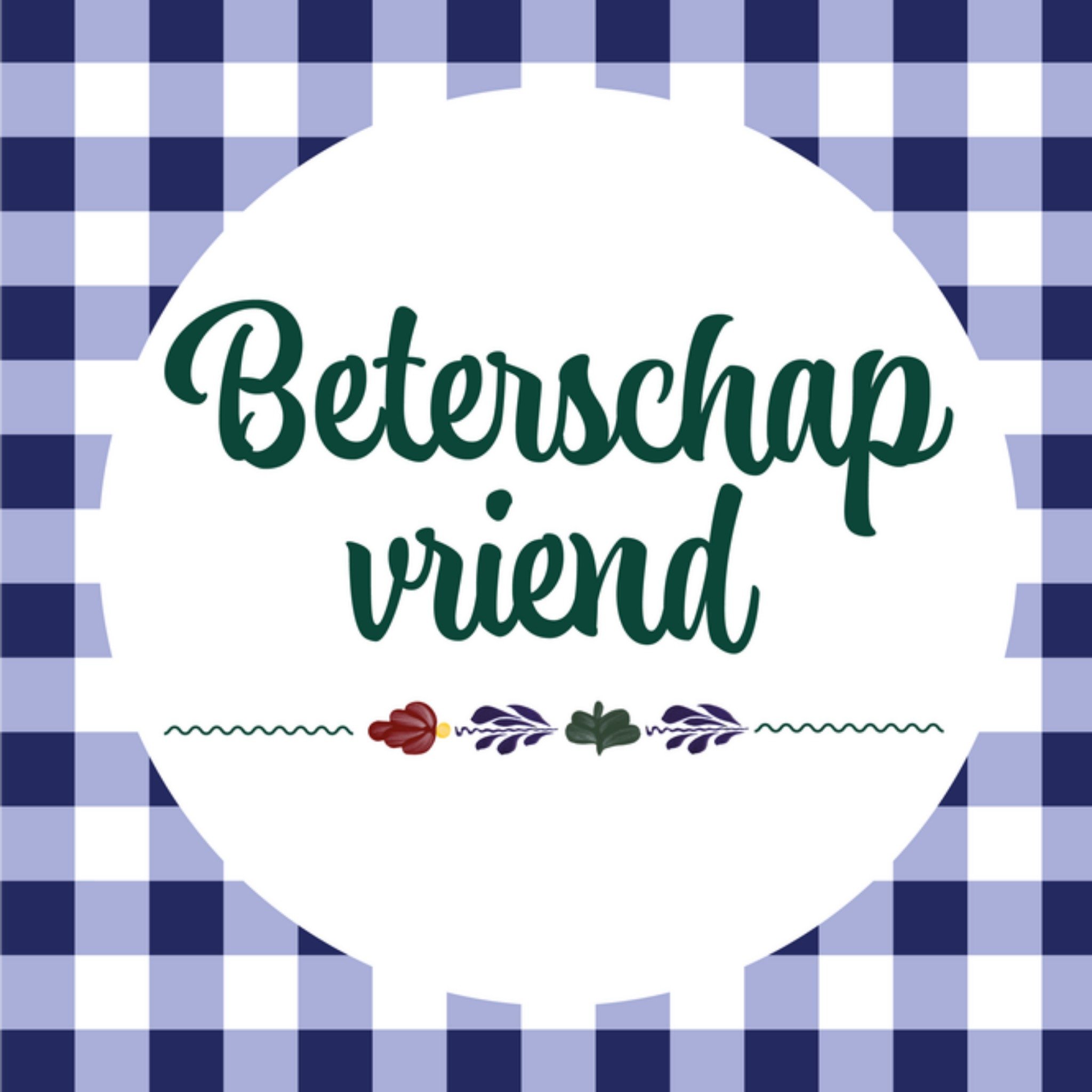 Boerenbont | Beterschapskaart | Beterschap vriend | Square Card