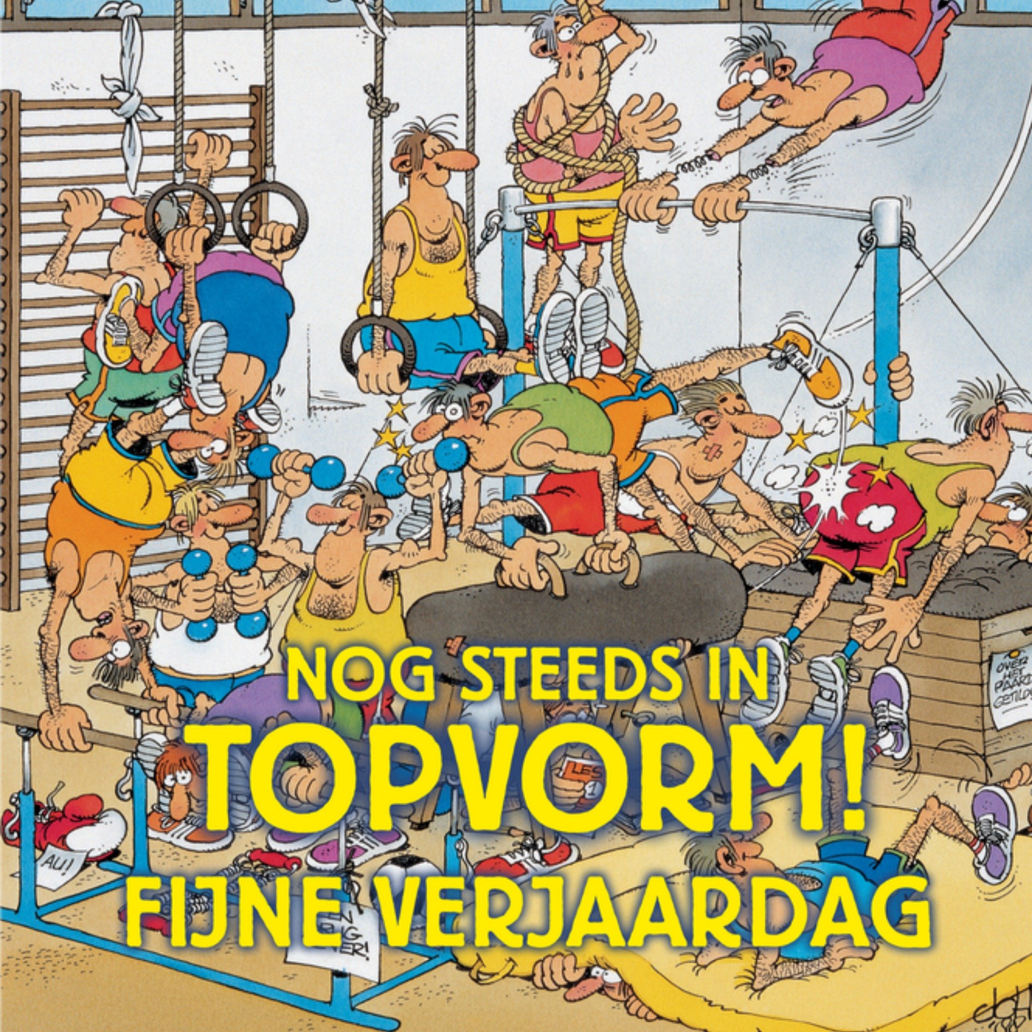 Verjaardagskaart Topvorm Vierkante Kaart Jan van Haasteren