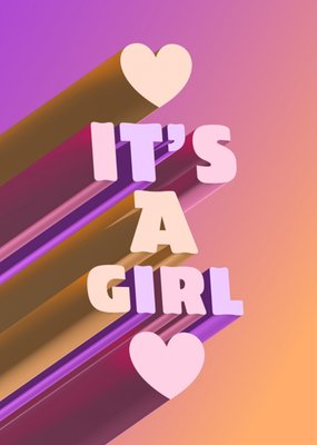 Greetz | Geboortekaart | it's a girl