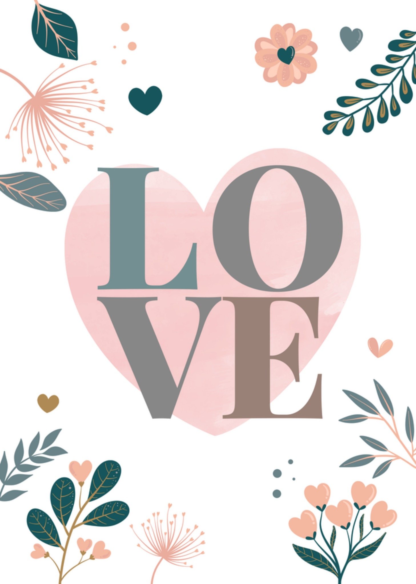 Valentijnskaart love KaartPapercute