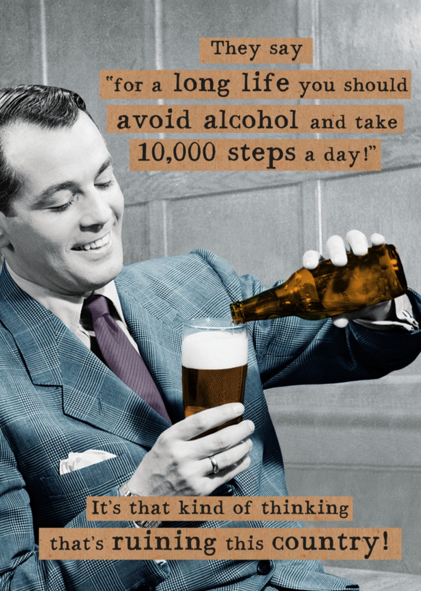 Verjaardagskaart grappig Kaart Pigment