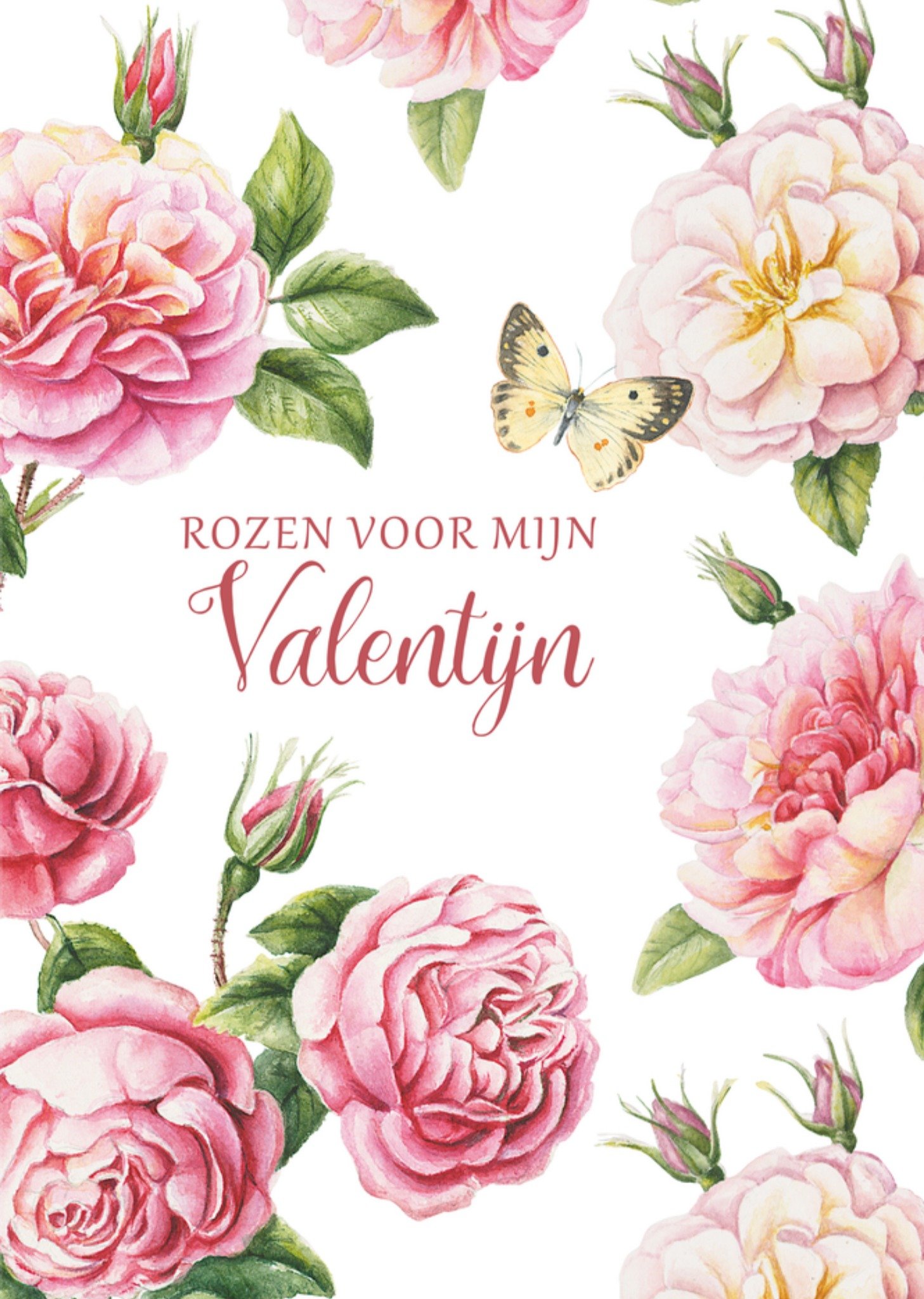 Valentijnskaart Rozen Kaart Janneke Brinkman