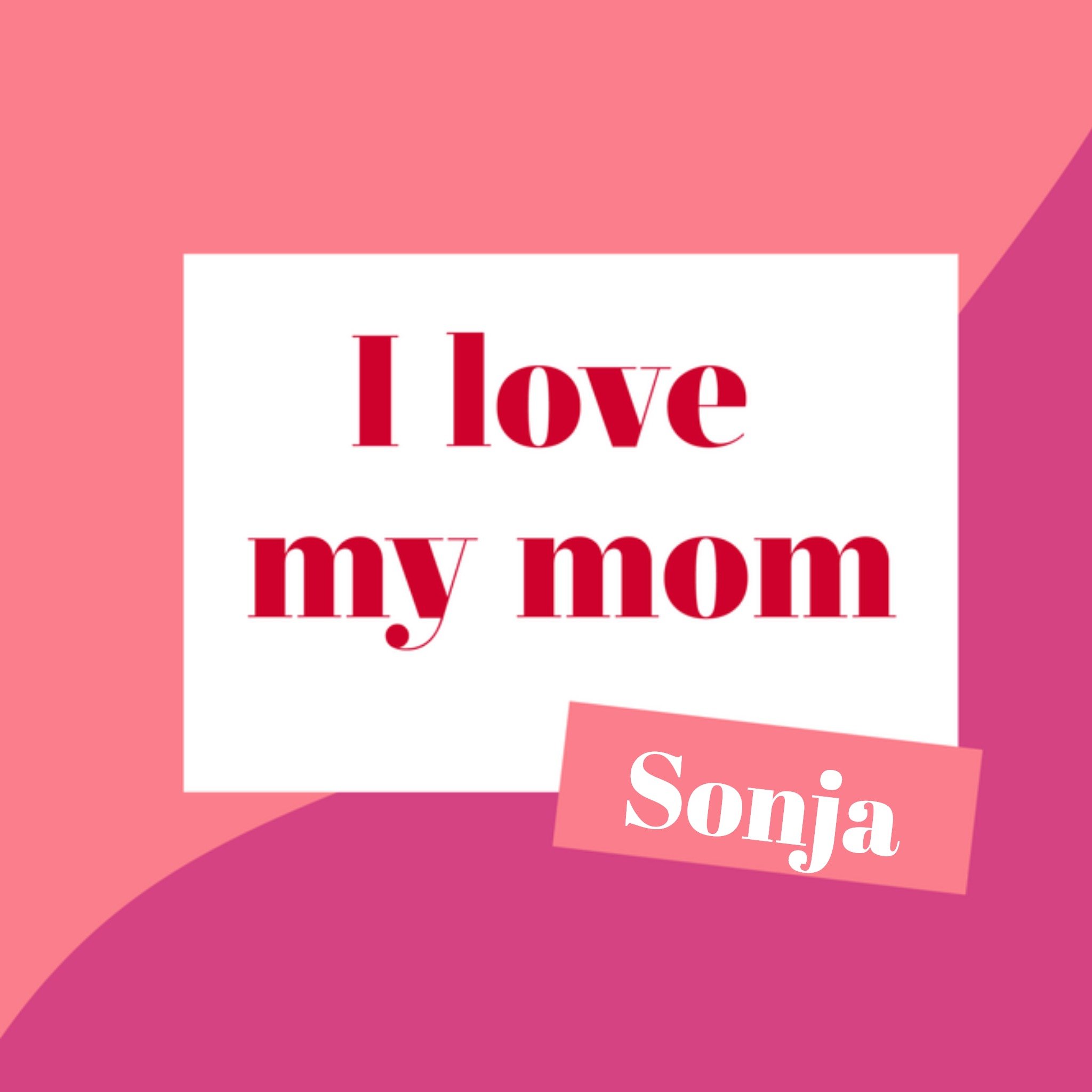 Greetz Valentijnskaart met naam mama Vierkant