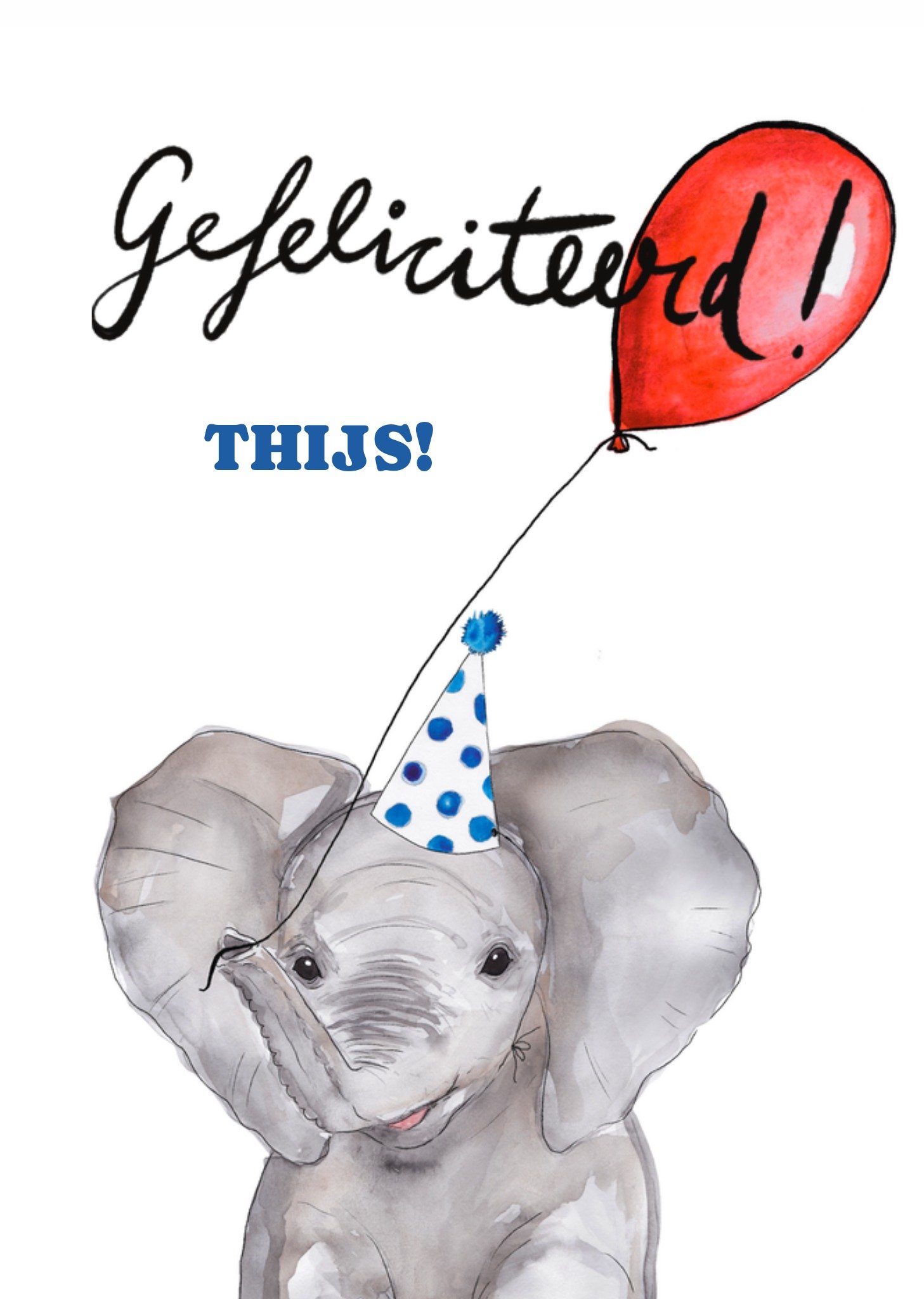 Marie Bodie Verjaardagskaart Olifant Kaart Marie Bodié