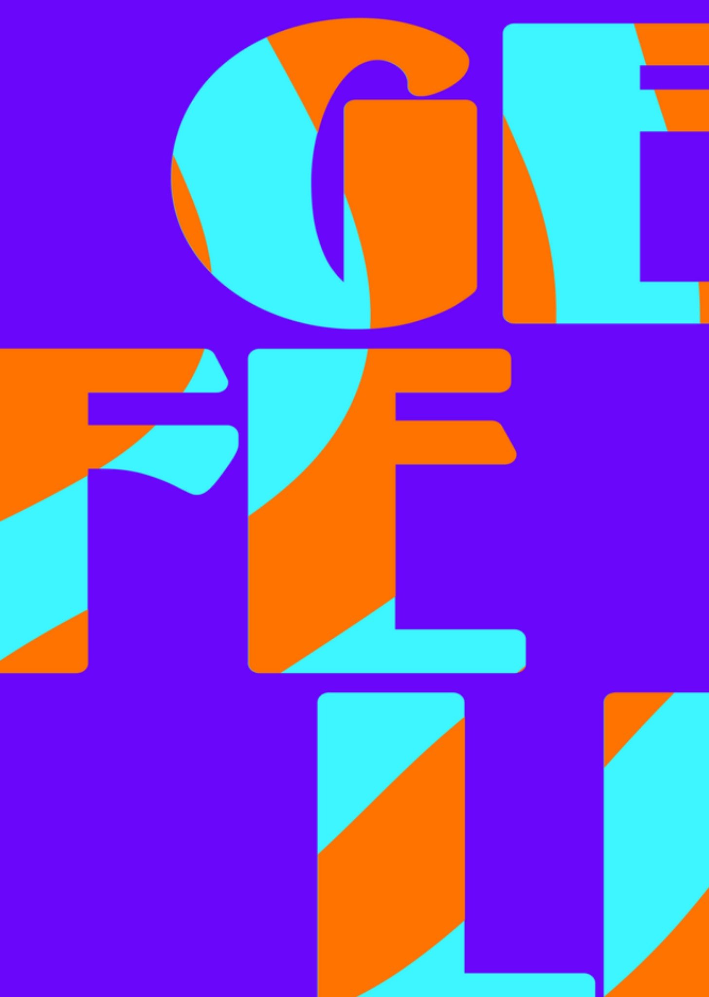 Verjaardagskaart kleurrijk gefeli Kaart Greetz