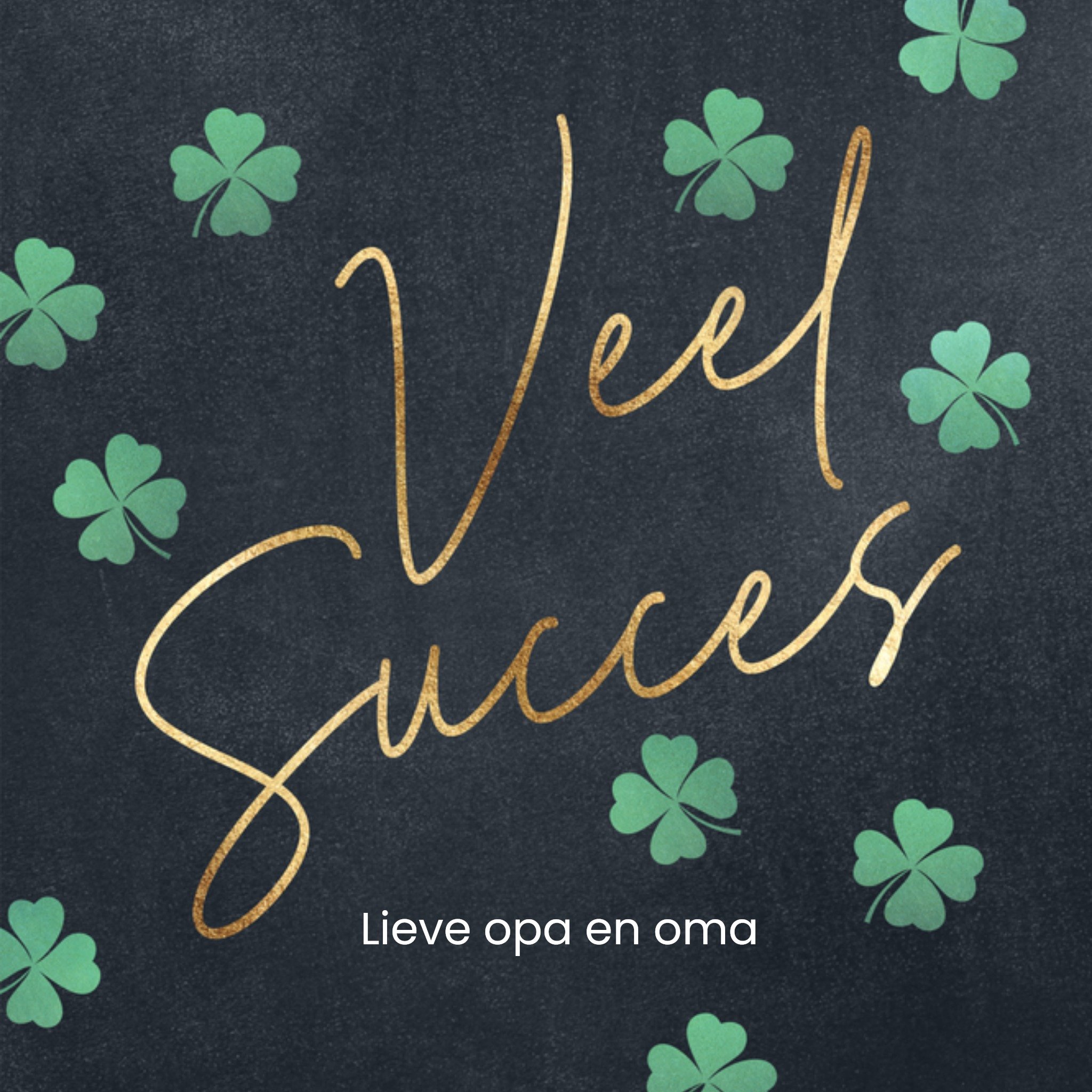 Succeskaart Bloemen Vierkante Kaart Luckz