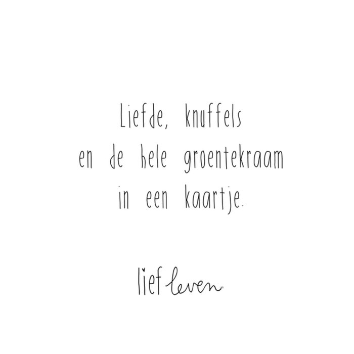 Lief Leven | Beterschapskaart | Liefde