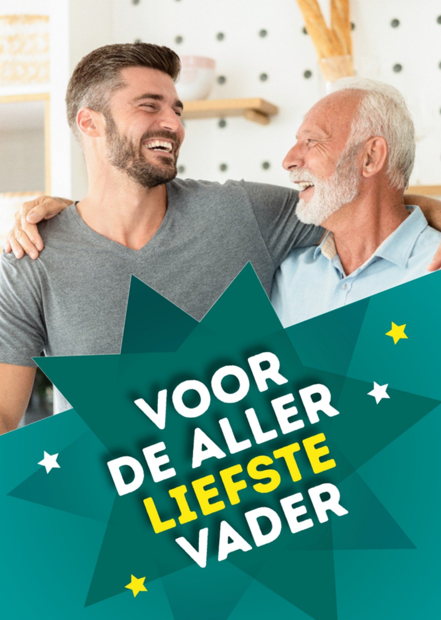 Vaderdagkaart foto allerliefste vader Kaart Greetz