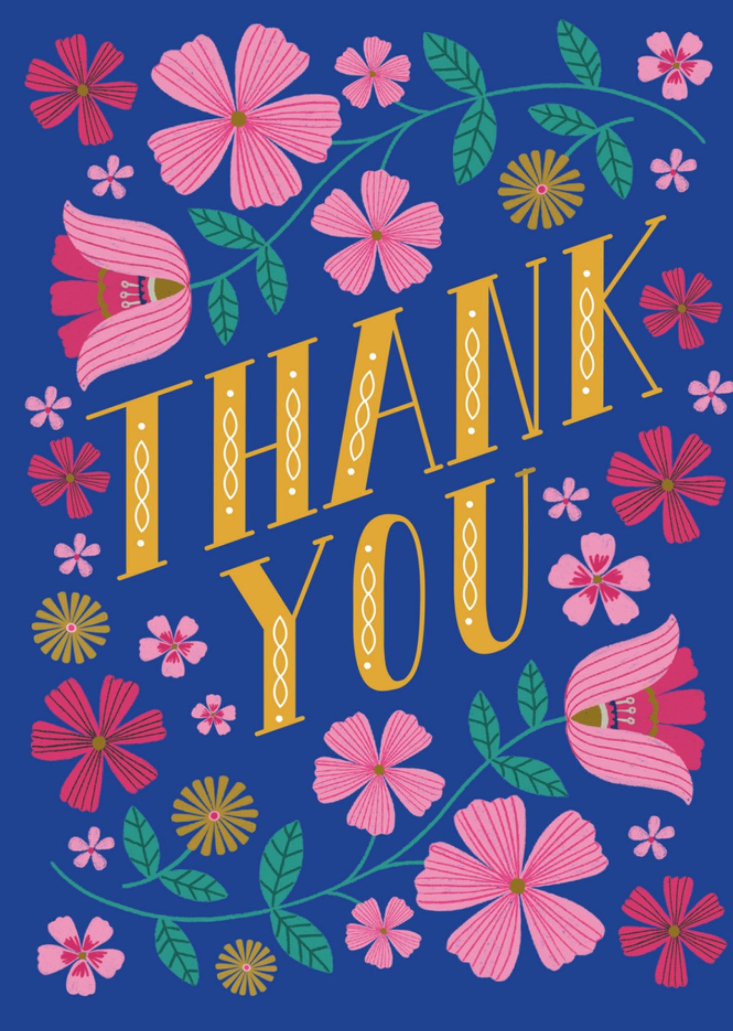 Natalie Alex Bedankkaart bloemen Kaart Mifkins