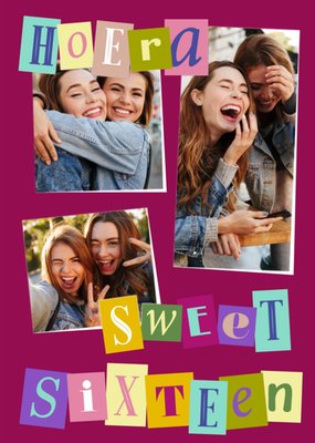 Greetz | Verjaardagskaart | Typografie | Sweet 16