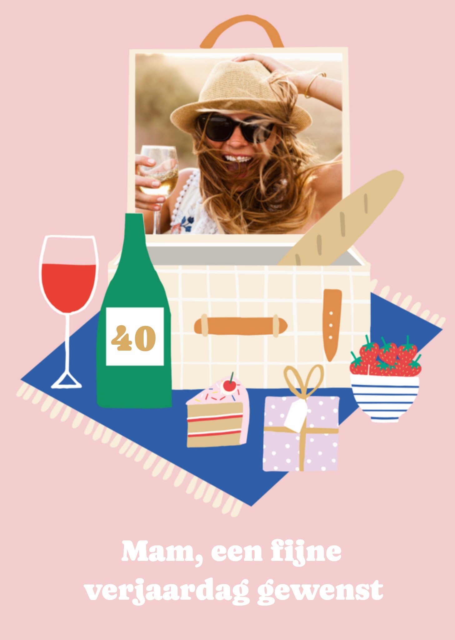 Verjaardagskaart Picknick Greetz