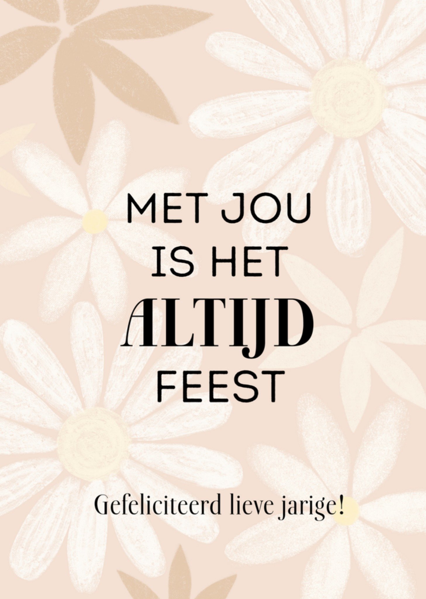Greetz Verjaardagskaart altijd feest Standard Card