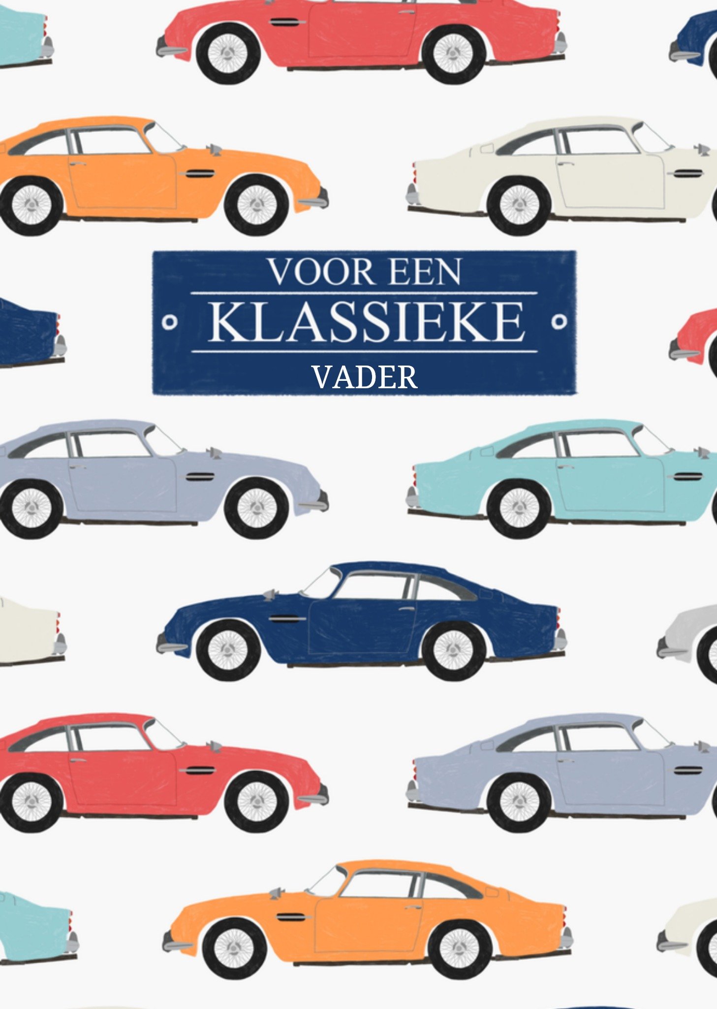 Vaderdagkaart klassieke auto Kaart Greetz