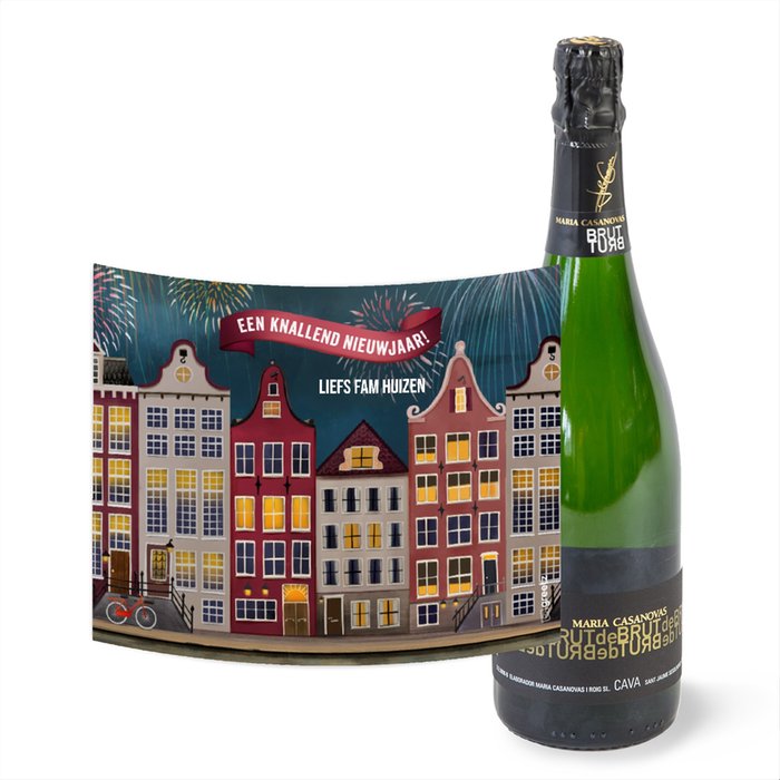 Maria Casanovas | Cava Magnum | 1,5 L | Knallend nieuwjaar met eigen tekst