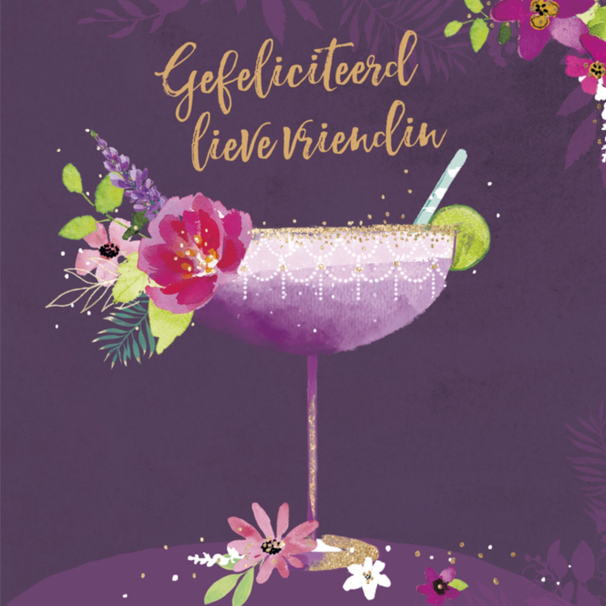 Uk Greetings Verjaardagskaart Lieve vriendin Vierkante Kaart UK Greetings