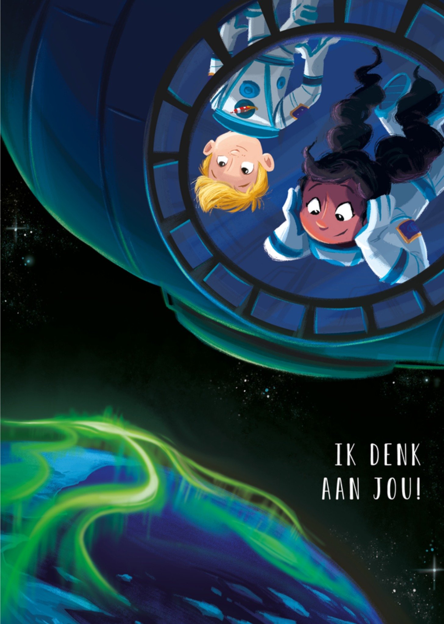 De Kleine Astronauten Denken aan kaart Racket Kaart André Kuipers en de Kleine Astronauten