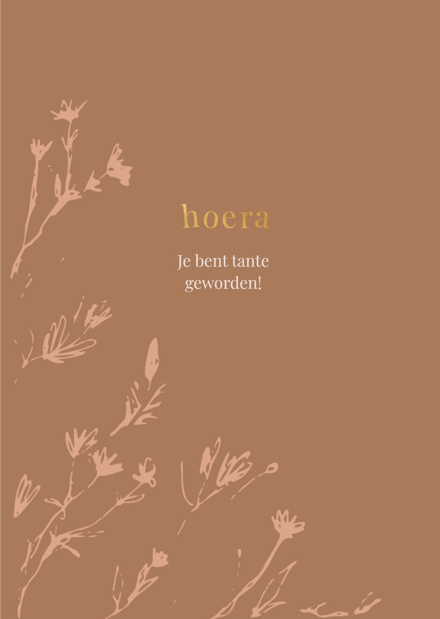 Geboortekaart Tante Greetz