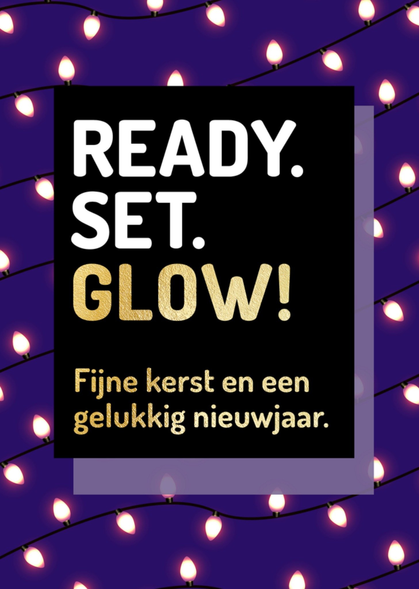 Kerstkaart glow Love Repeat