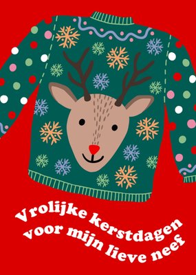 Greetz | Kerstkaart | Kersttrui | Rendier | Neef