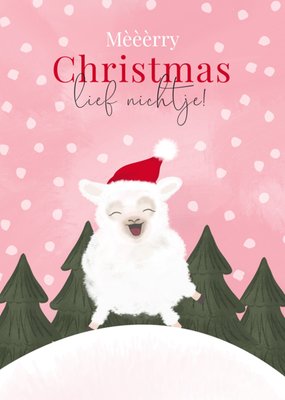 Tsjip | Kerstkaart | Lammetje | Nichtje