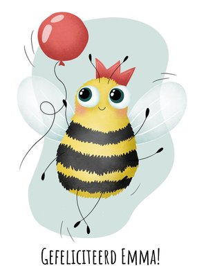 Studio Fred | Verjaardagskaart | Gefeliciteerd hommel | Aanpasbare tekst
