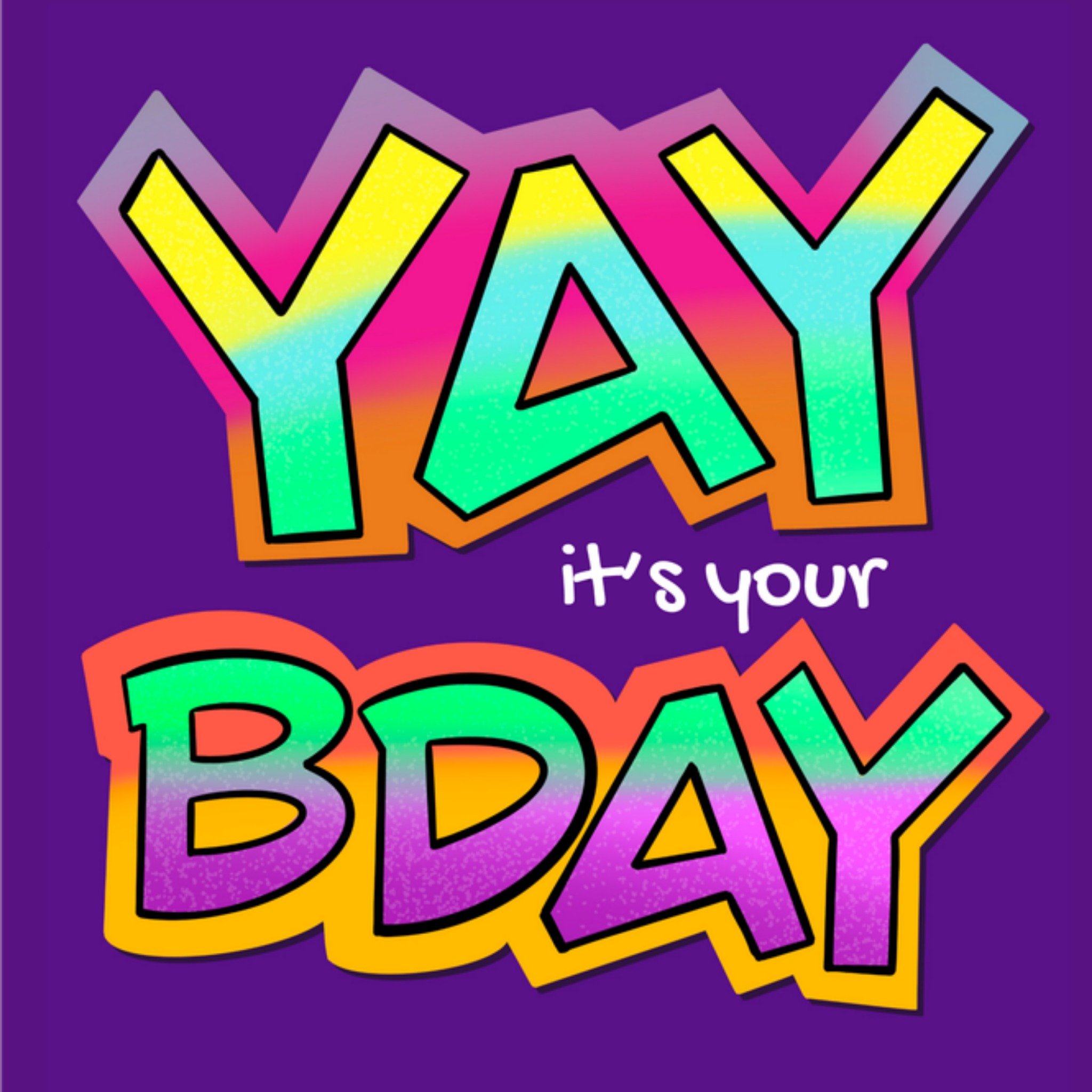 Greetz Verjaardagskaart Bday Vierkant