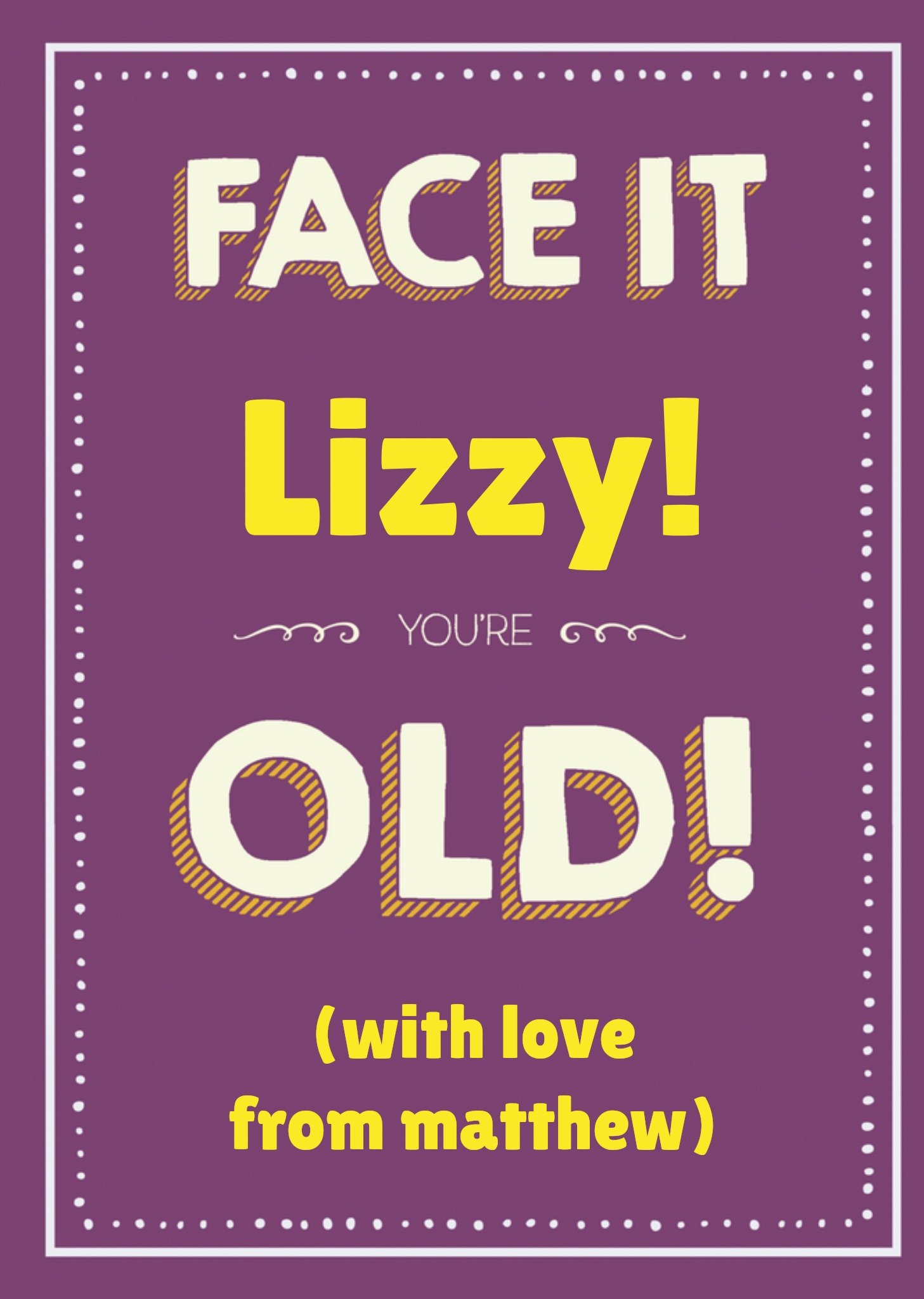 The dog doo dahs Verjaardagskaart met naam Kaart The dogs doo-dahs