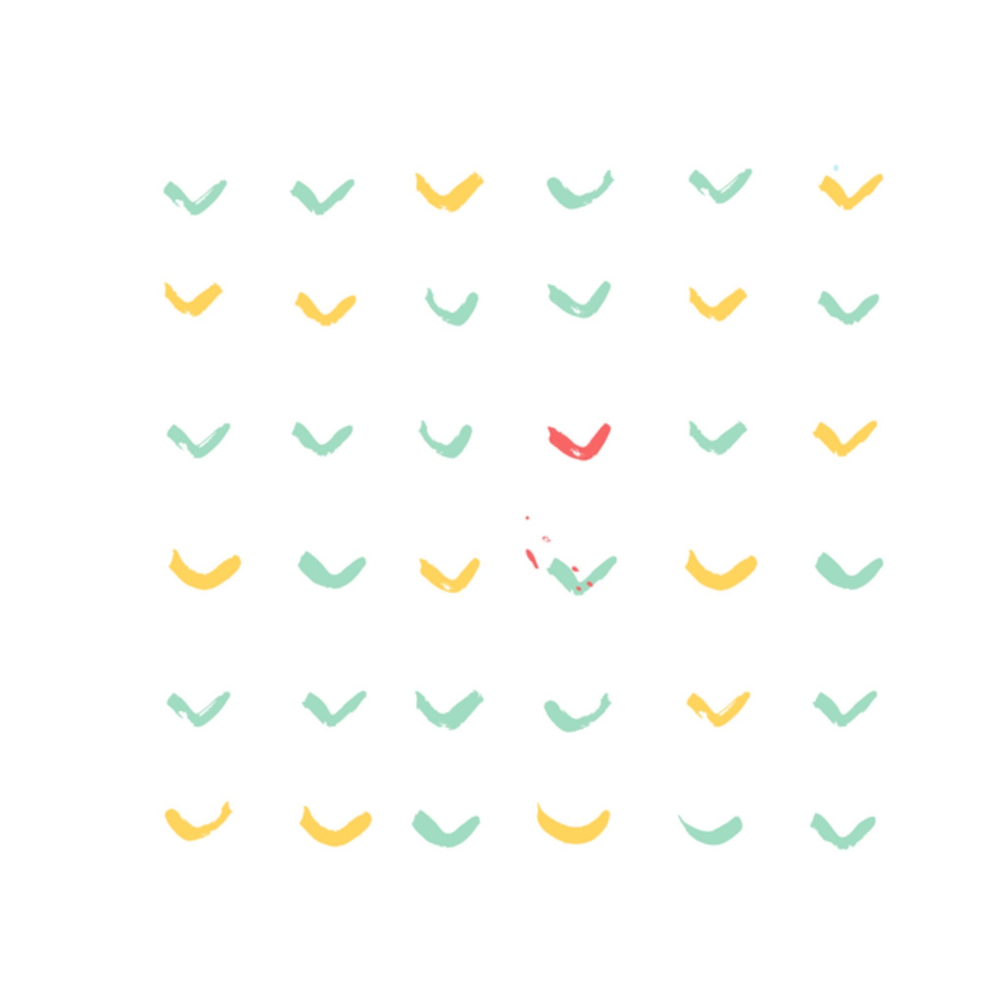 Kitchen of Smiles Zomaar kaart kleurtjes Vierkant