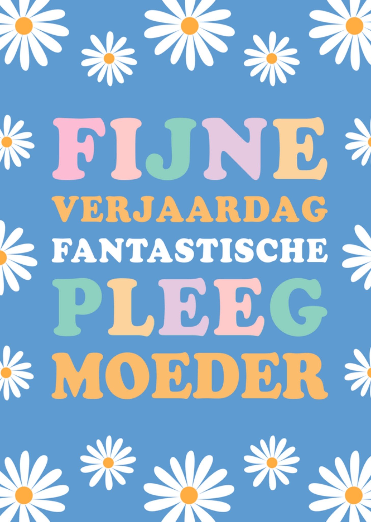 Verjaardagskaart pleegmoeder Greetz