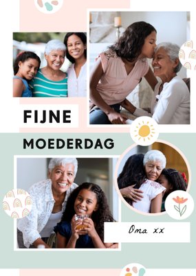 Collage Foto Upload Oma Moederdag Kaart