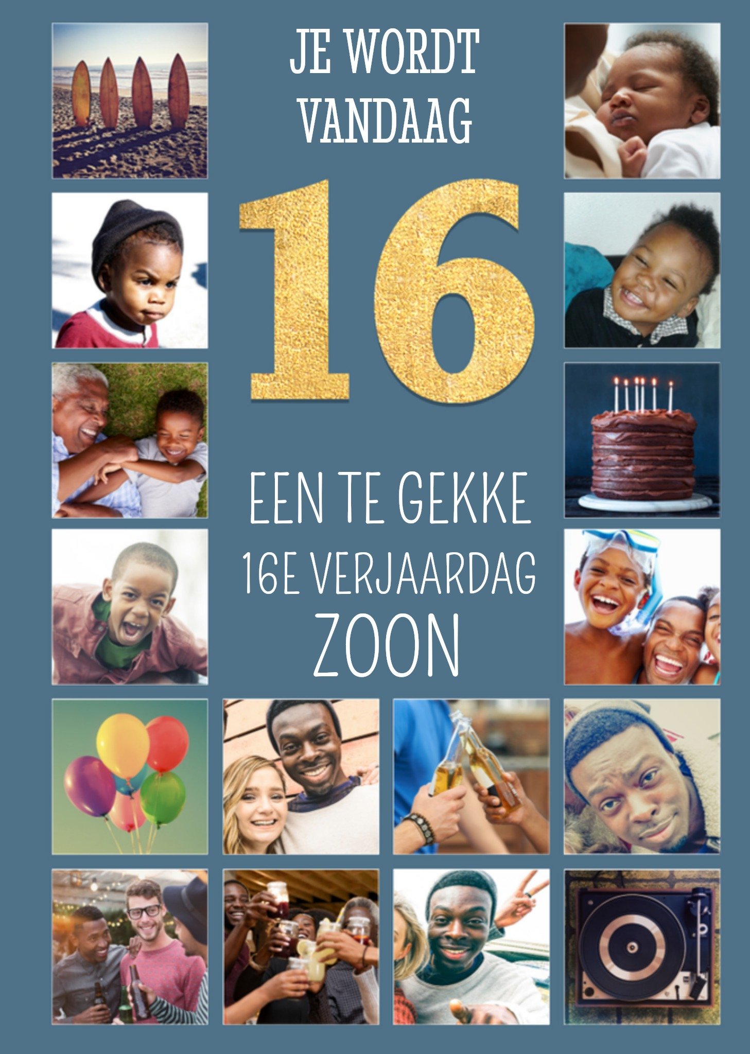 Verjaardagskaart Tiener Foto Kaart Greetz