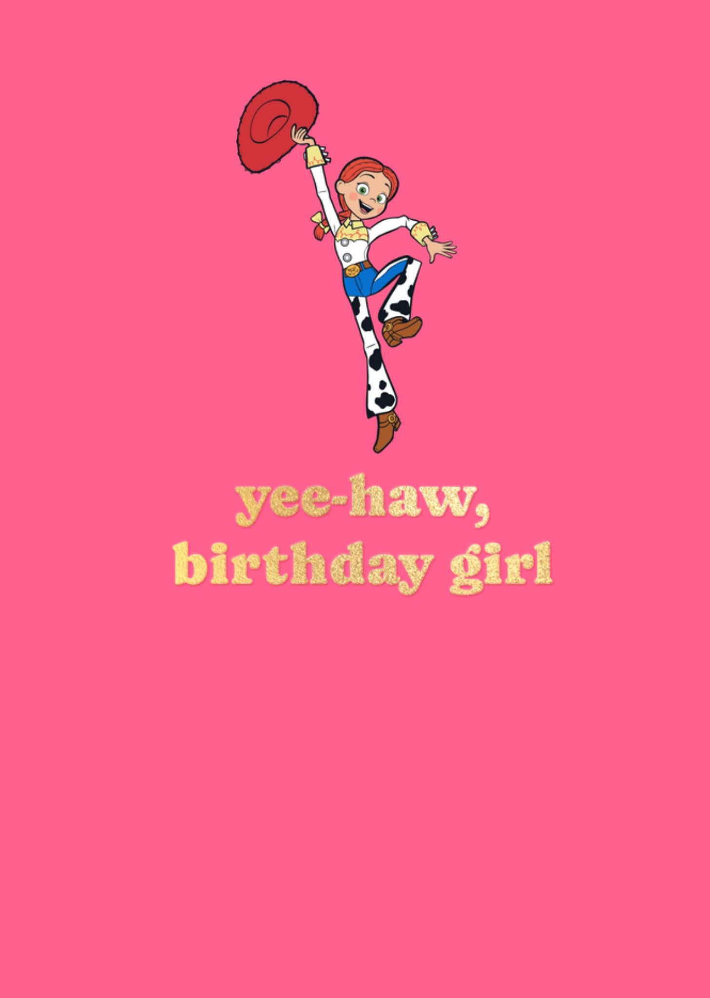 Disney Verjaardagskaart Jessie Yeehaw Cowgirl Birthday Girl Toy Story