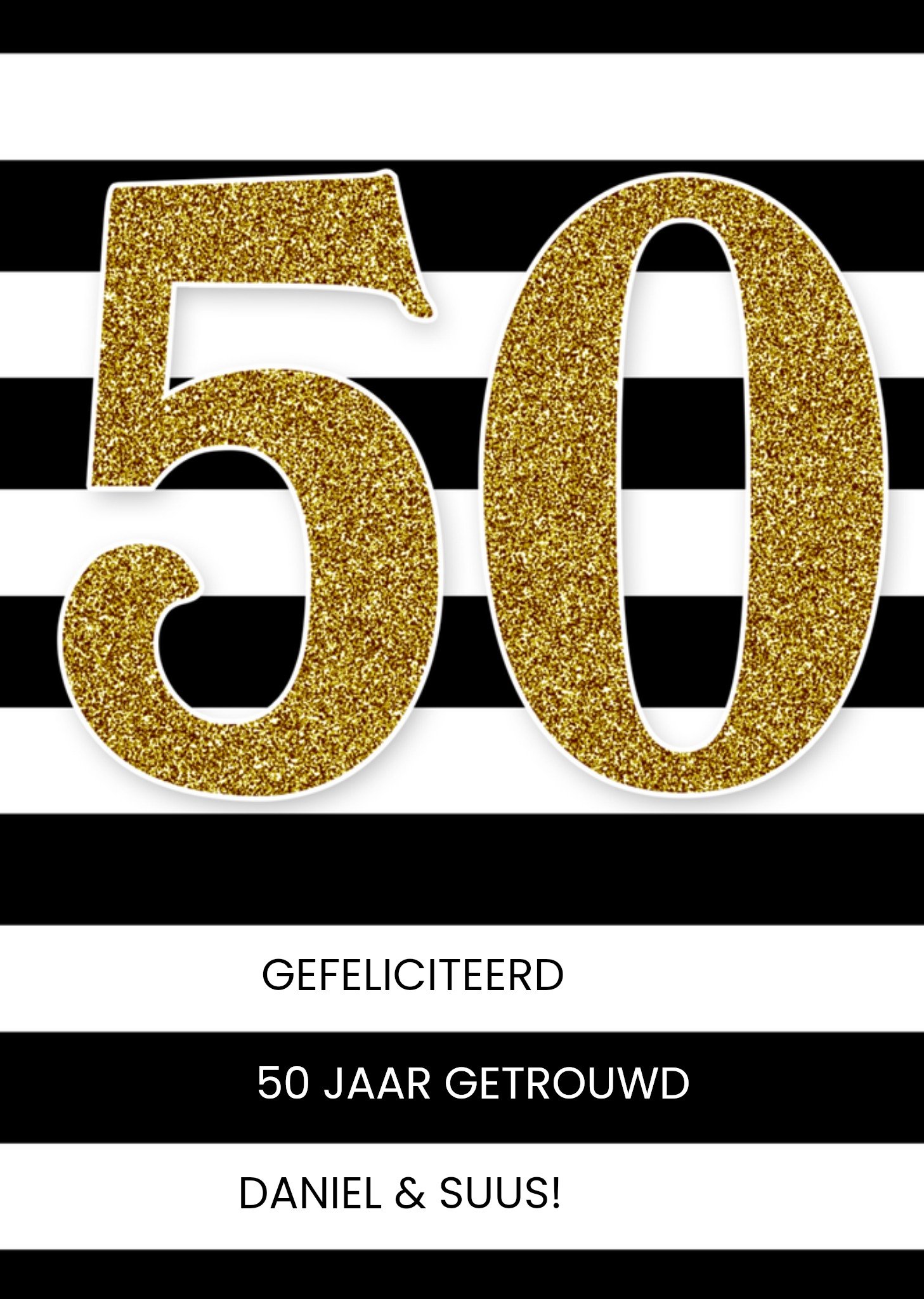 Greetz Huwelijksjubileum 50 jaar getrouwd Standard Card