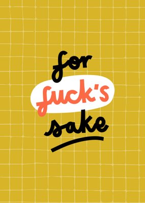 Greetz | Denken aan kaart | for fuck's sake