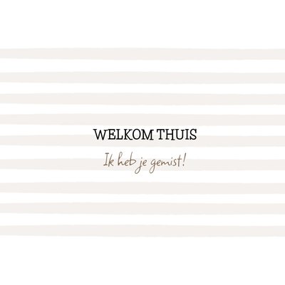 Greetz | Vakantiekaart | welkom thuis