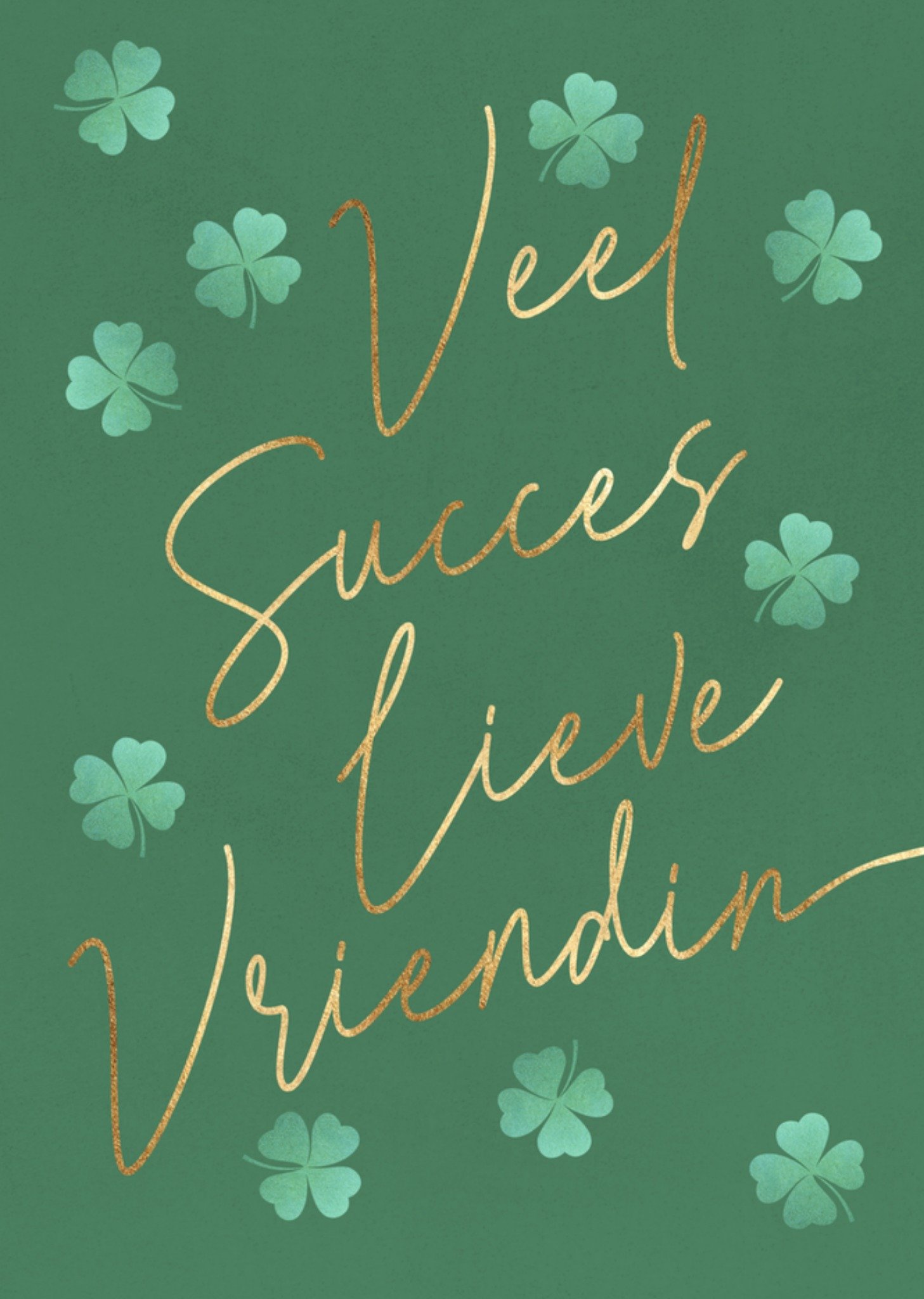 Succeskaart Bloemen Vriendin Kaart Luckz