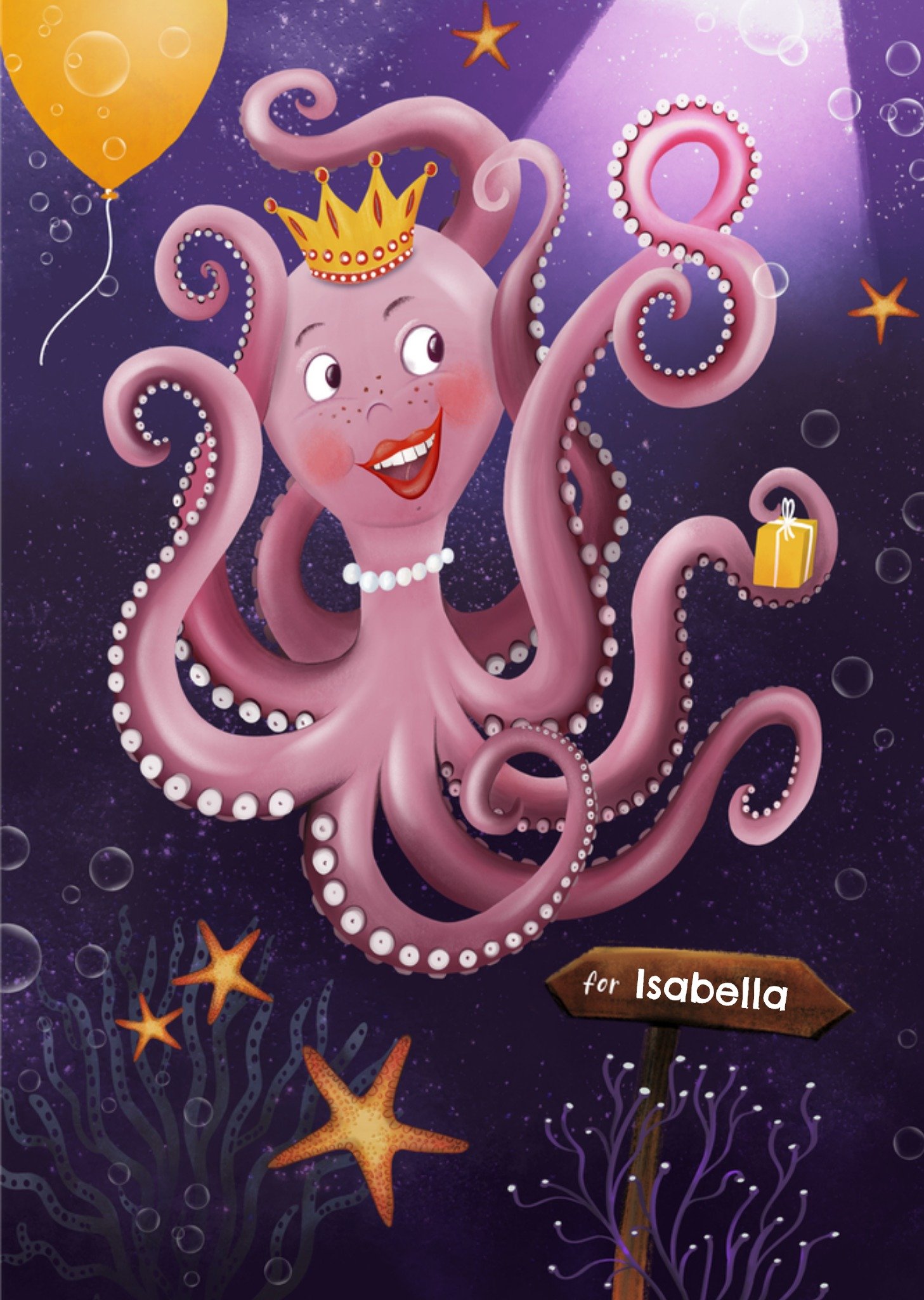 Patricia Hooning Verjaardagskaart Prinses 8 Kaart Fishuals