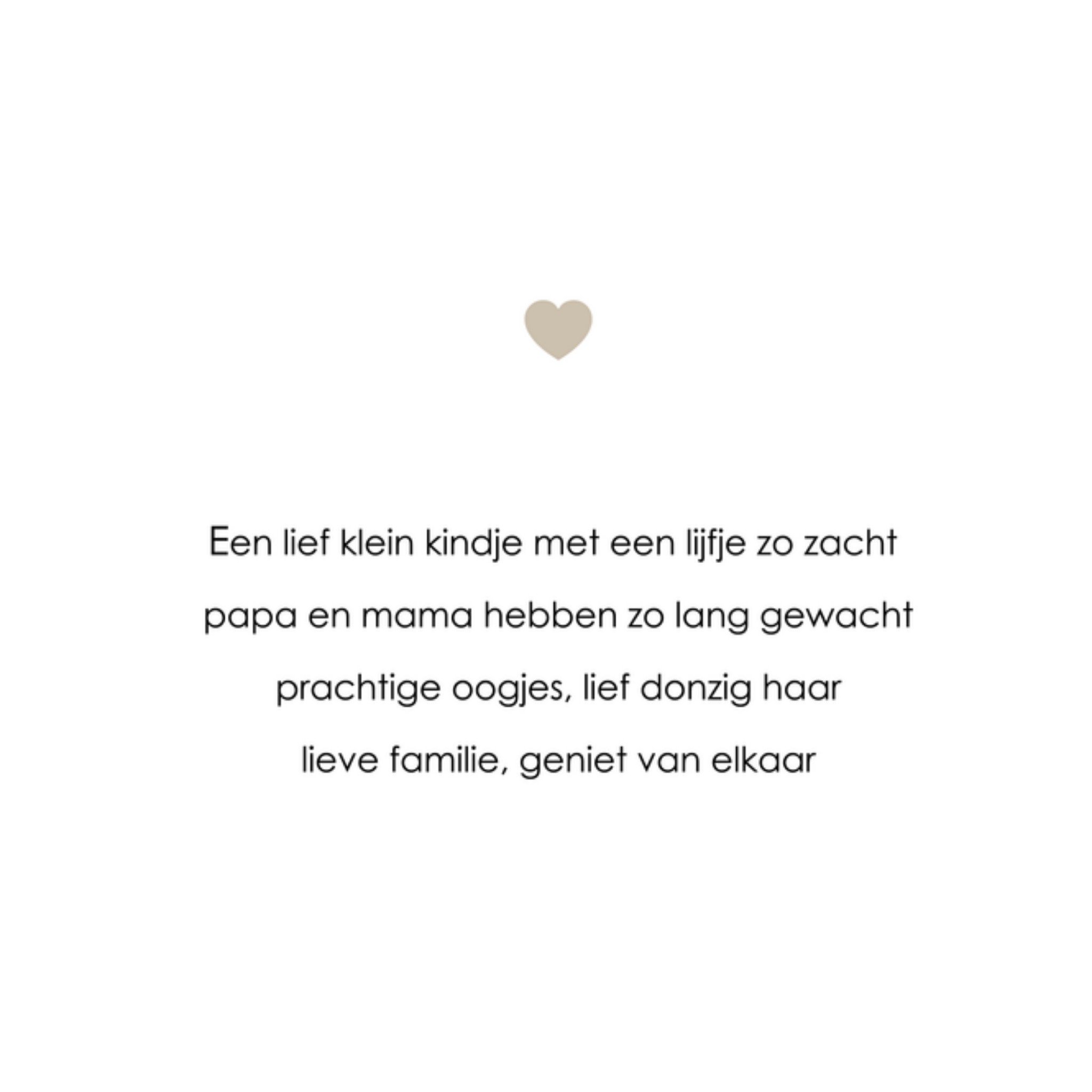 Greetz Geboortekaart Adoptie Lieve familie, geniet van elkaar Vierkant