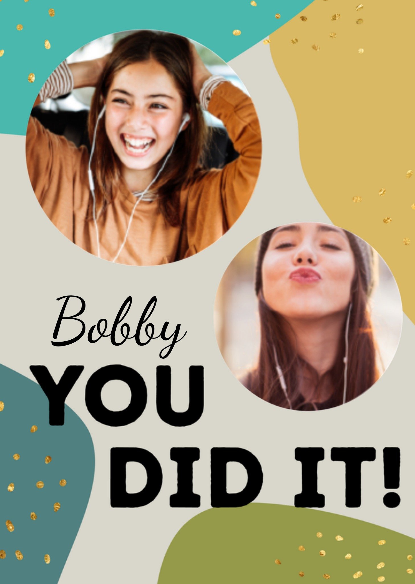 Geslaagd kaart fotokaart met naam Kaart Greetz