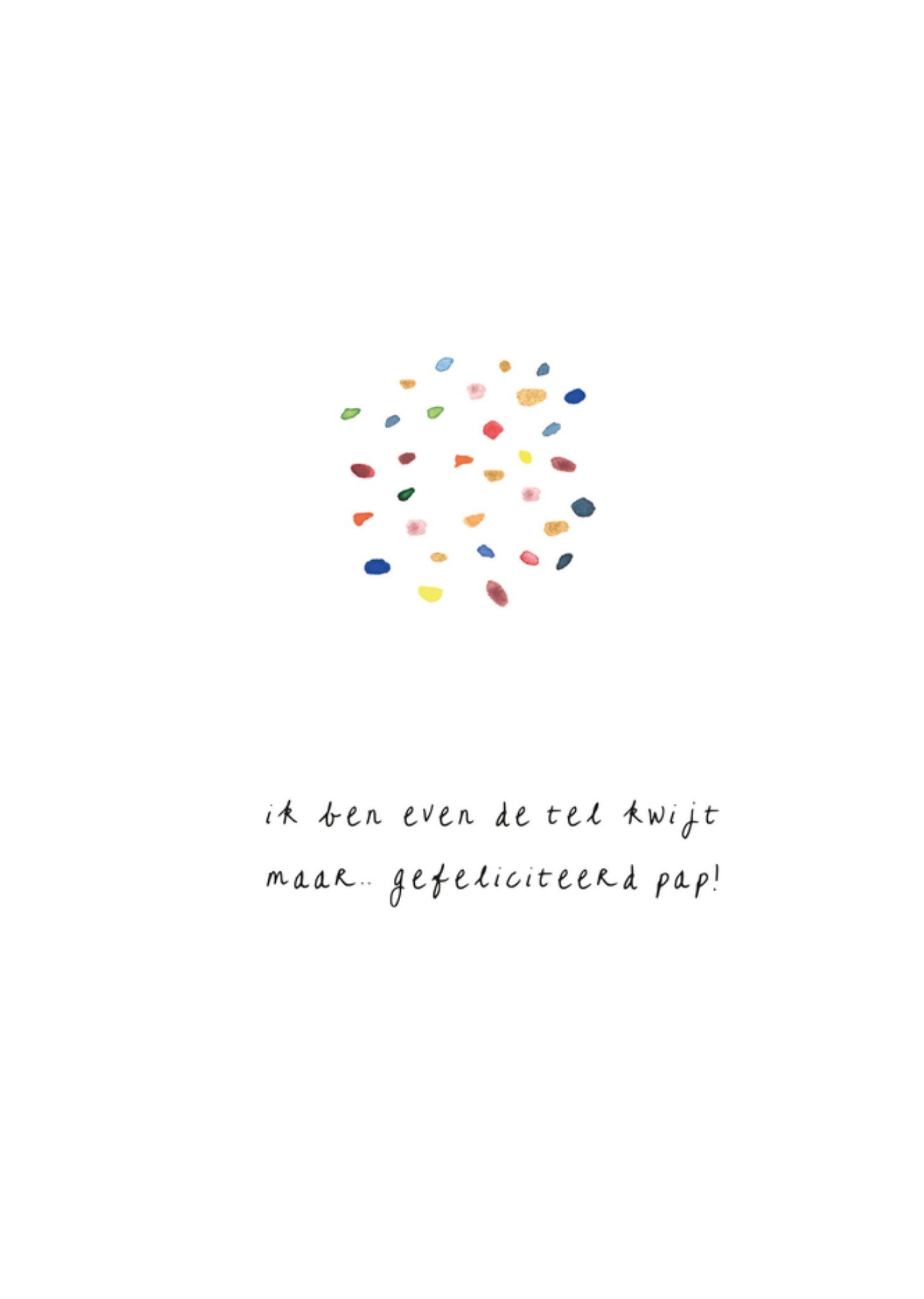 Verjaardagskaart Gefeliciteerd Pap! Kaart MILA