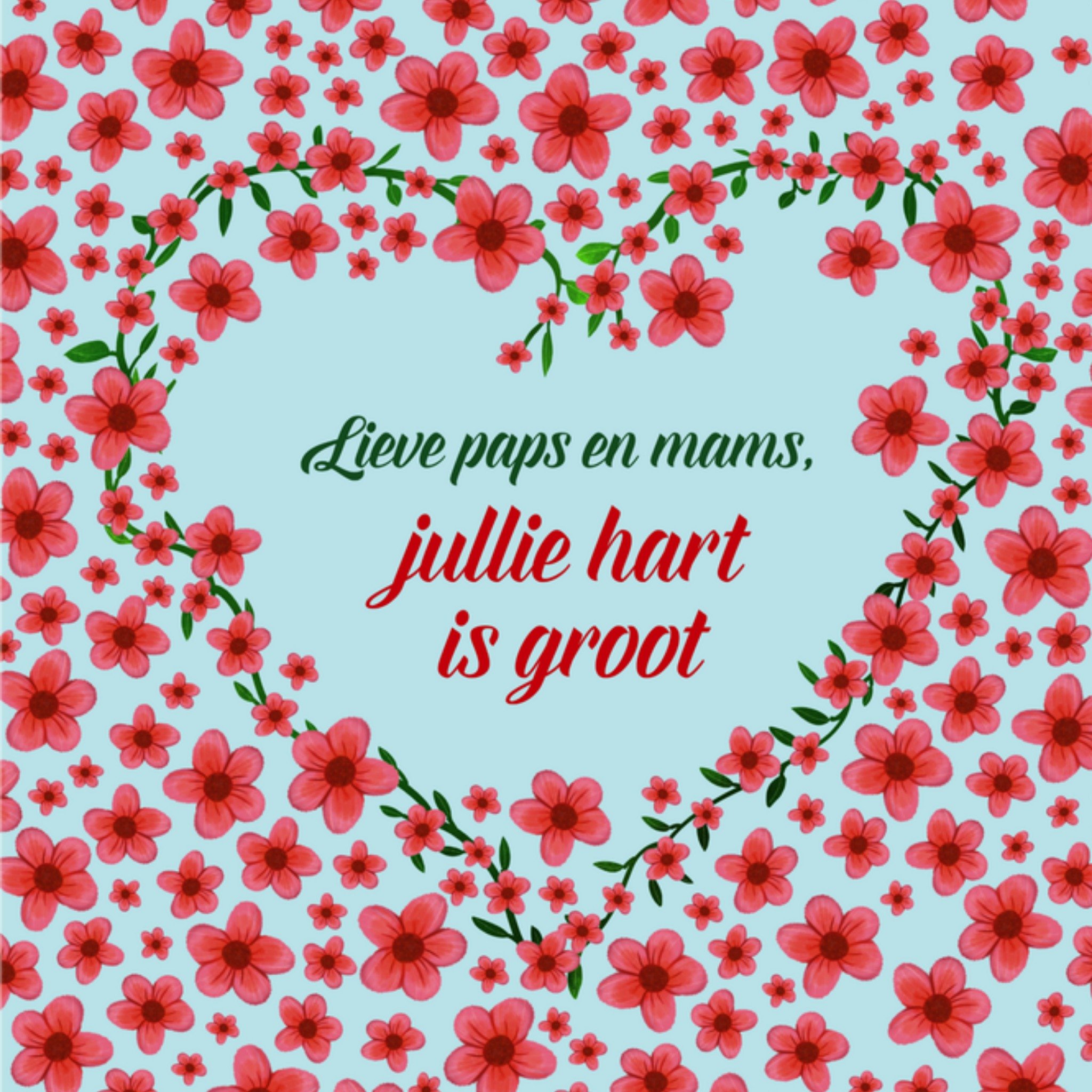 Greetz Bedanktkaart Ouders Vierkant