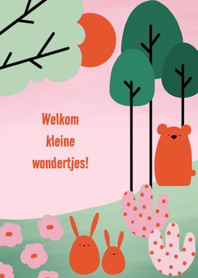 Greetz | Geboortekaart | meerling | dieren