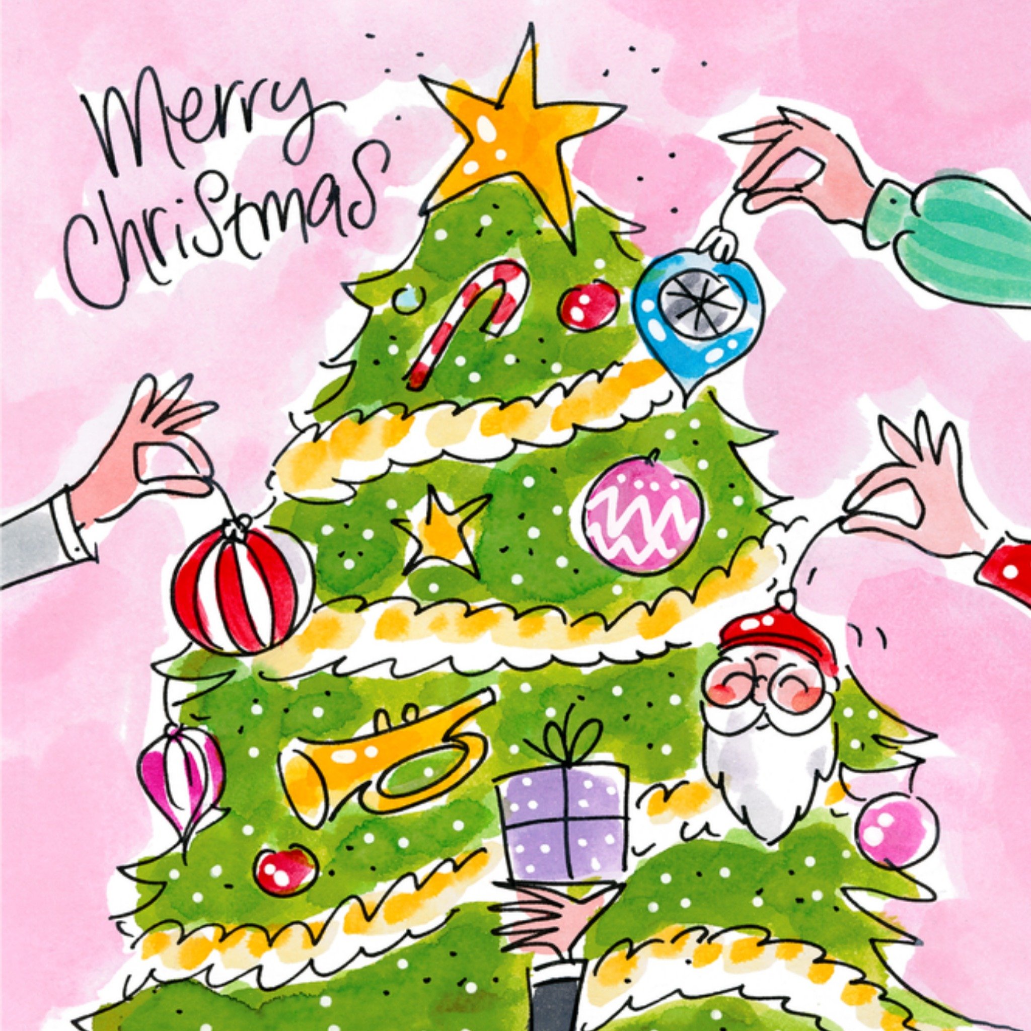 Blond Amsterdam Kerstkaart Kerstboom Vierkant