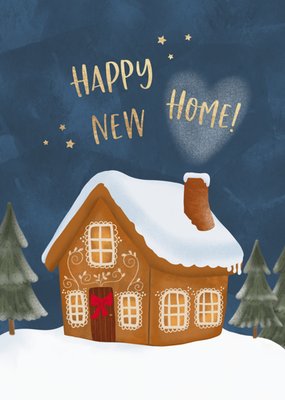 Tsjip | Kerstkaart | Nieuwe woning kaart | Happy New Home! | Gingerbread House