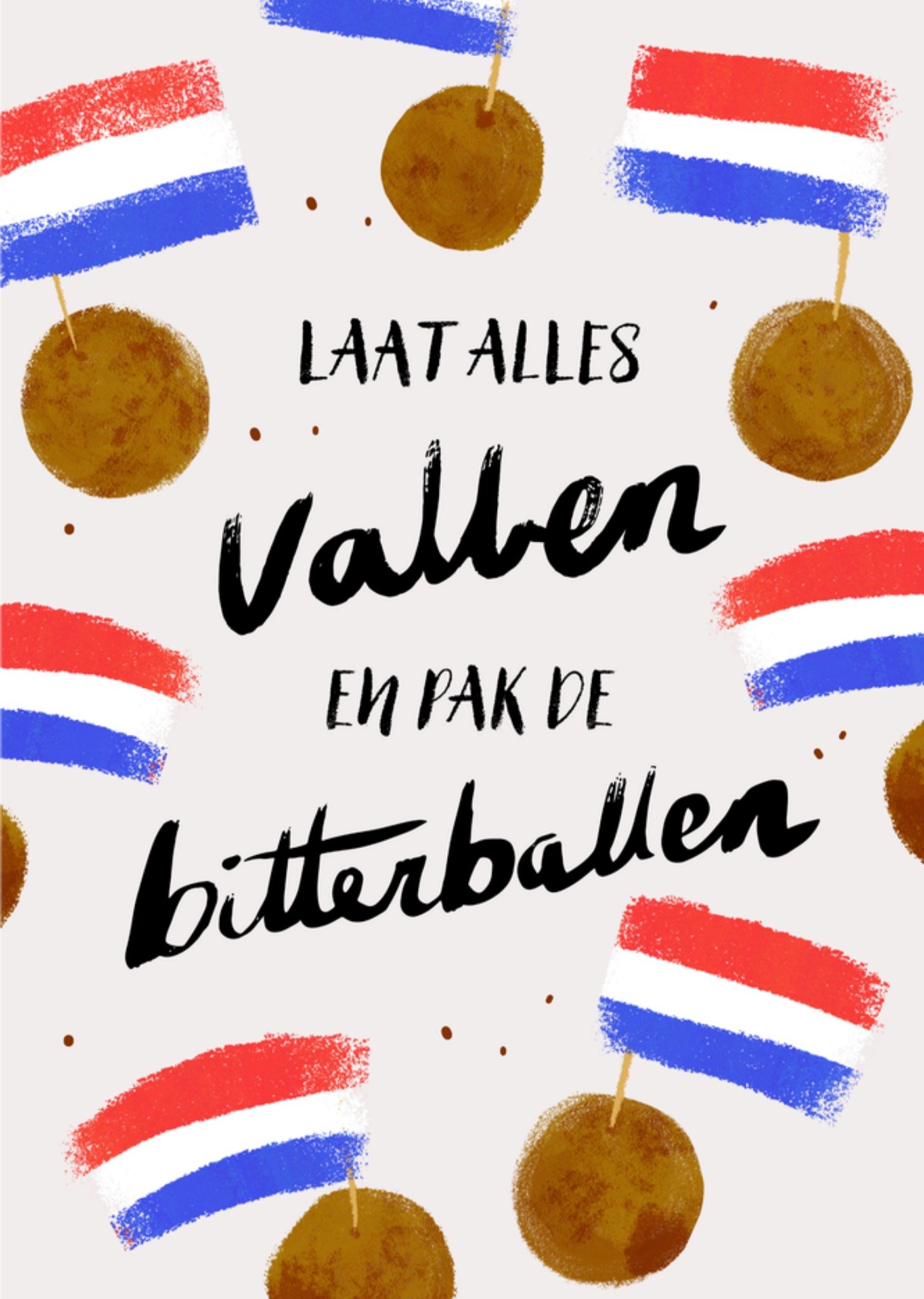 Greetz Geslaagd kaart Very Good Very Nice Bitterballen Standard Card