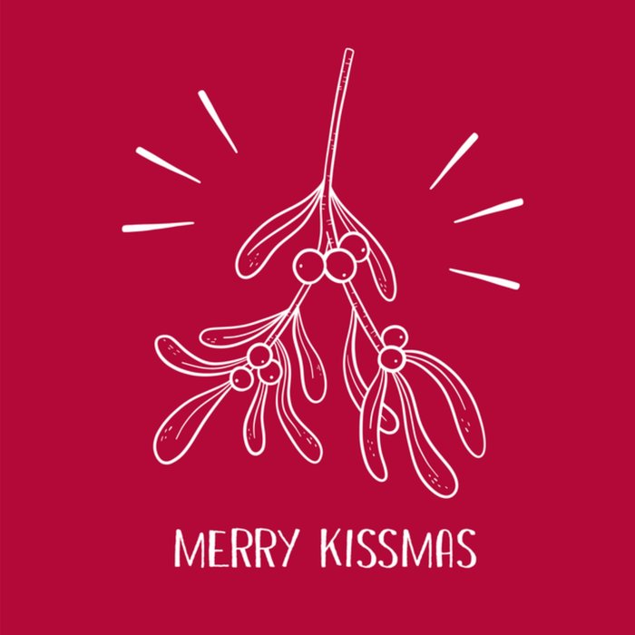 Greetz | Kerstkaart | maretak | merry kissmas