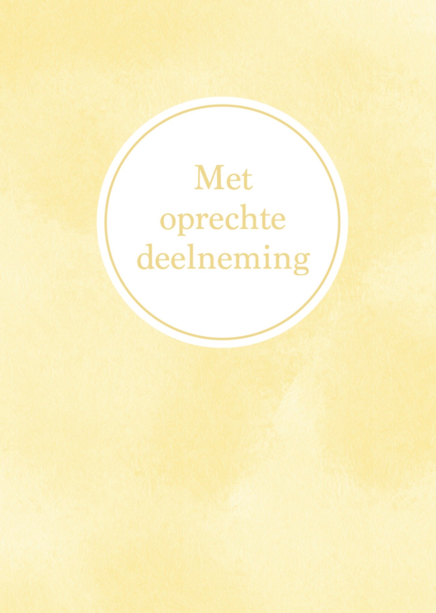 Condoleancekaart Met oprechte deelneming Kaart Greetz